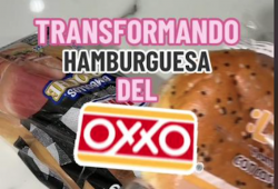 Olvidó la cena de su esposo y transformó una hamburguesa del Oxxo