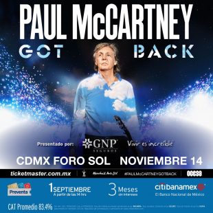 Boletos concierto Paul McCartney foro sol mexico 2023