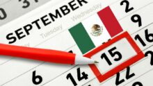 15 de septiembre hay clases calendario