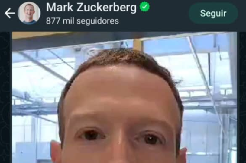 Mark Zuckerberg already with his own WhatsApp channel