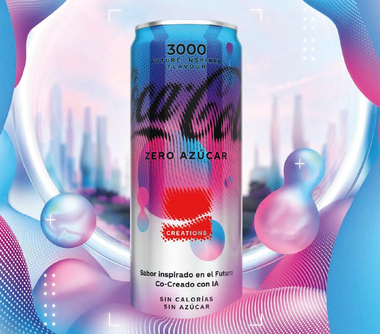 Coca-Cola 3000 Zero Sugar made with AI