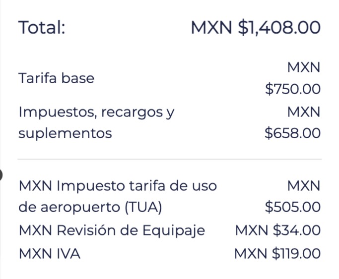 Vuelo AIFA-Cancún por Mexicana de Aviación. Fecha: 8 al 10 de diciembre 2023