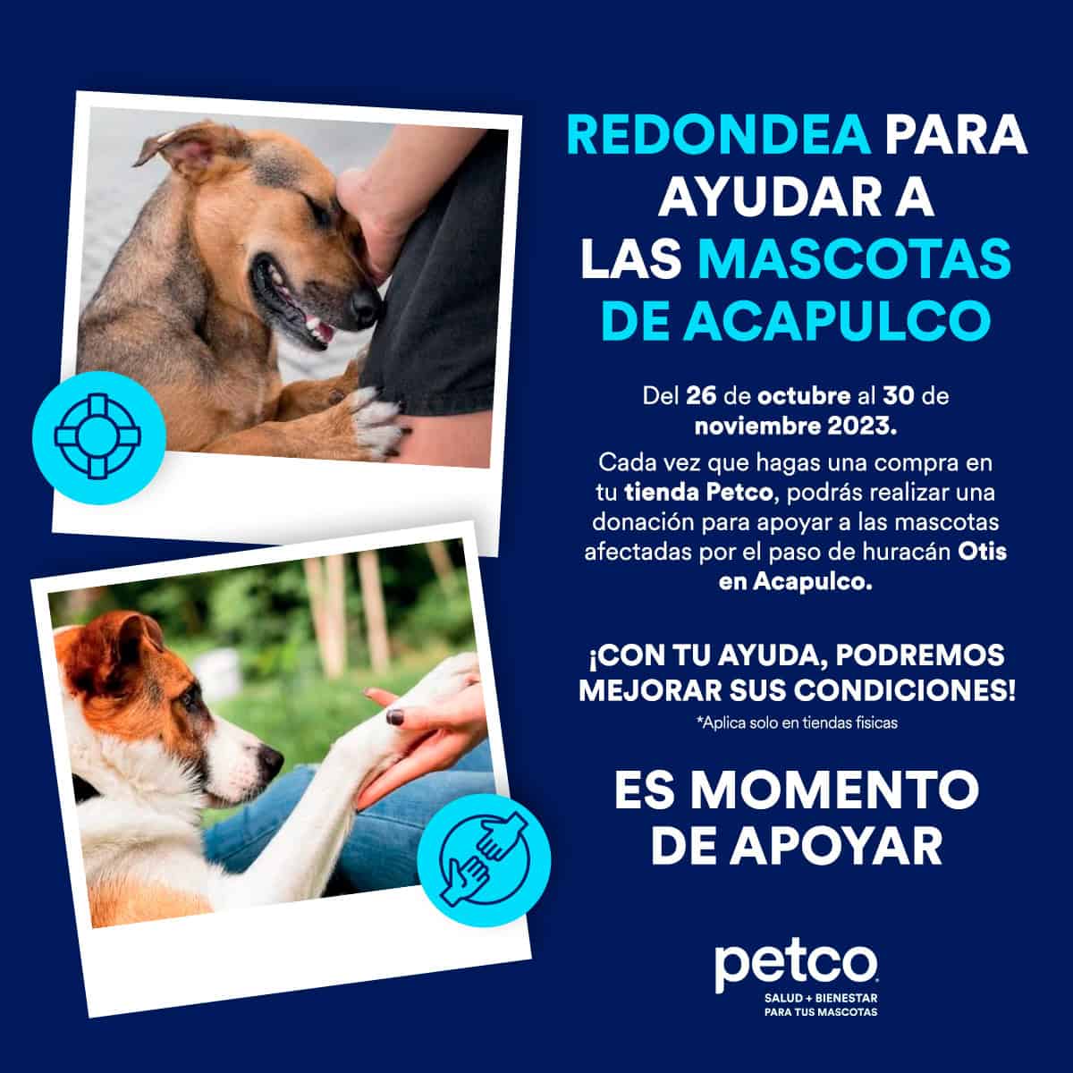 PETCO AYUDA CAMPAÑA MASCOTAS