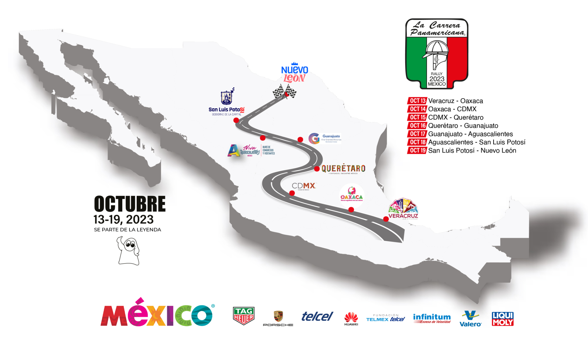 carrera panamericana 2023 ruta