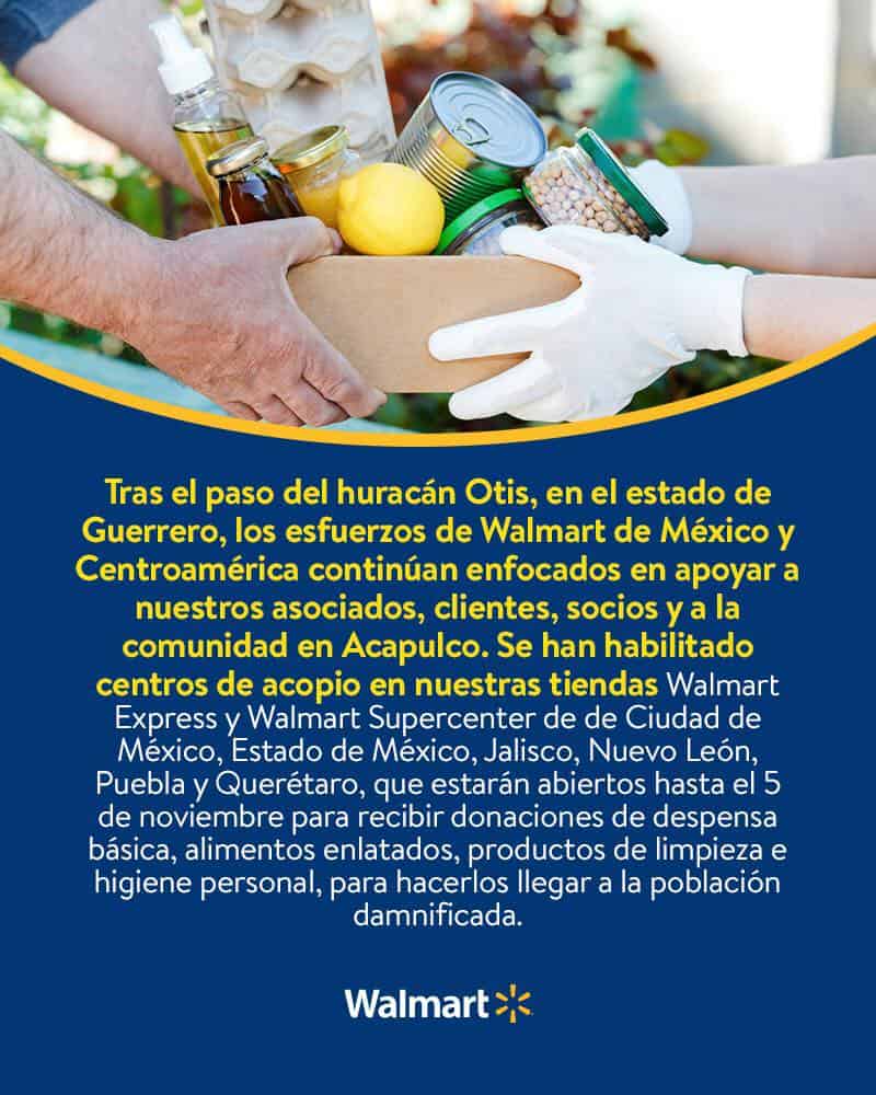 centro de acopio walmart