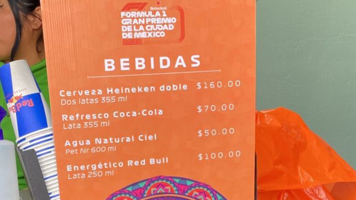 Precios de la cerveza durante la F1 GP México 2023