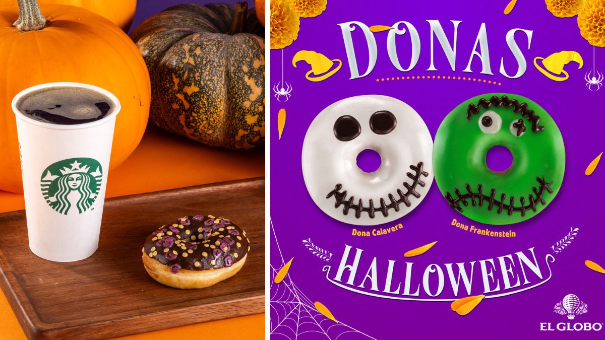 Dona de Halloween Starbucks vs donas de El Globo