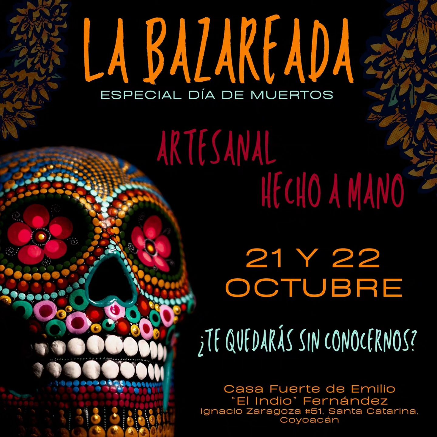 la bazareada actividades eventos dia de muertos 2023 coyoacan