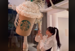 Así puedes crear un vaso de Starbucks gigante para decorar tu hogar