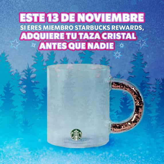 Taza Vidrio Starbucks Edicion Especial Navidad 300ml Unicas!