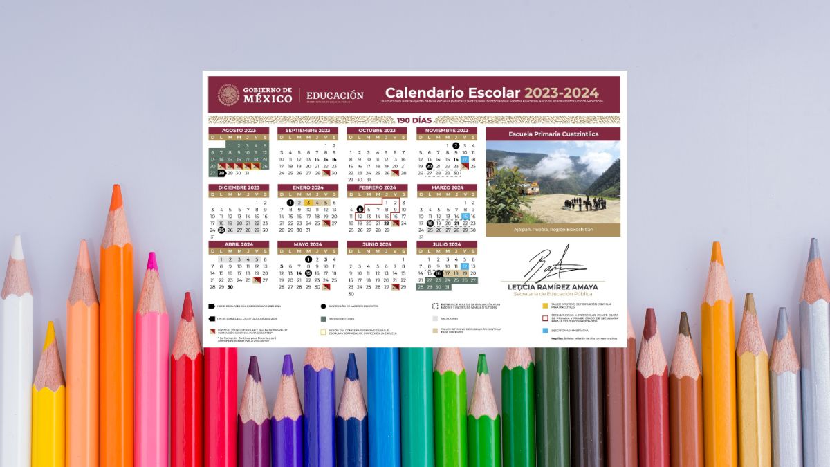 Calendario escolar 2023 a 2024 sep no hay clases junio puente junio 2024