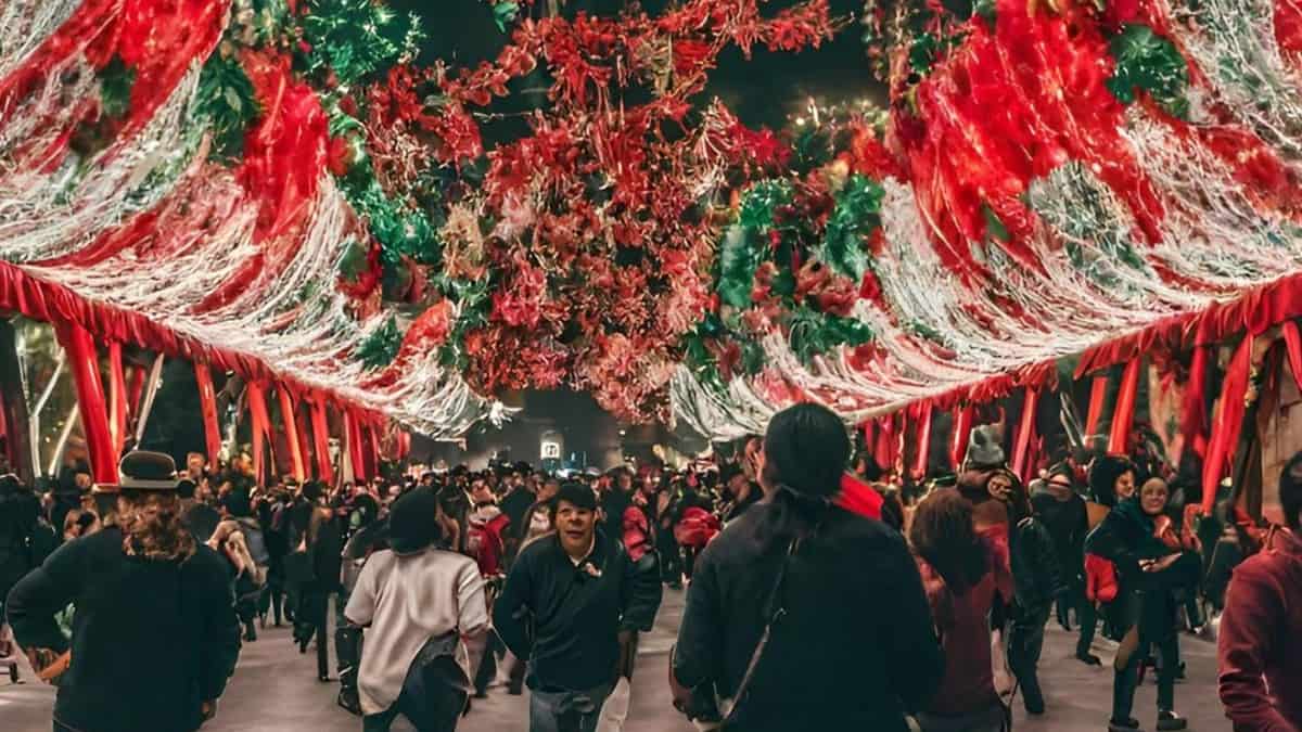 Verbena navideña CDMX 2023. ¿Cuándo es y qué artistas estarán en el Zócalo? Imagen creada por Inteligencia Artificial