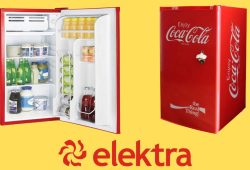 Elektra tiene en descuento el frigobar Coca Cola Foto: Especial
