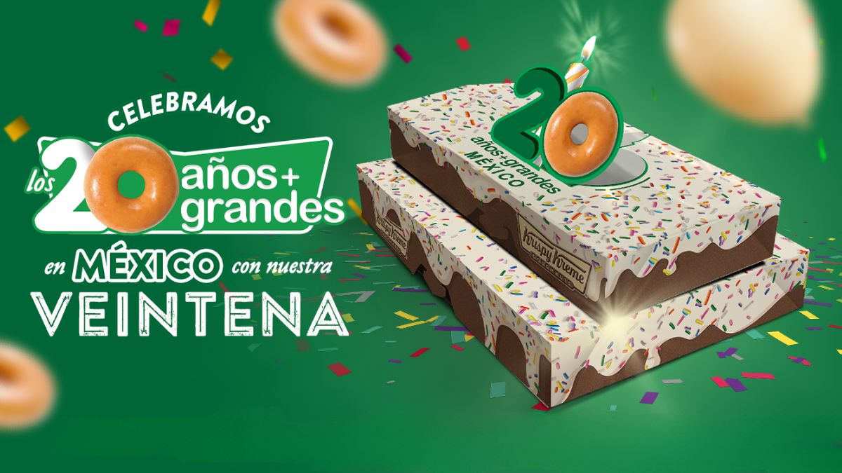 Krispy Kreme regalará donas por sus 20 años en México Foto: Especial