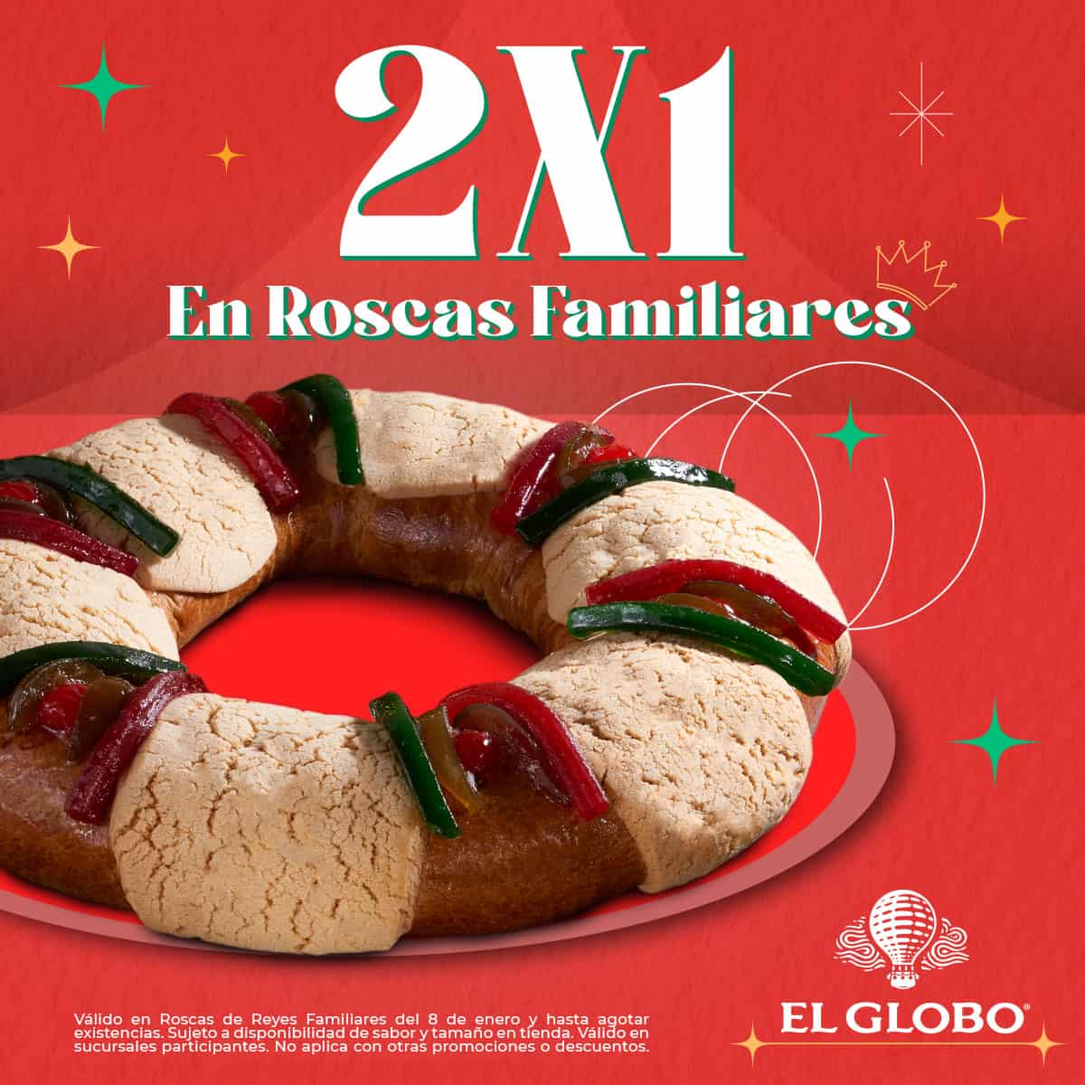 rosca de reyes el globo