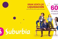 Suburbia realiza la Gran Venta de Liquidación 2024 Foto: Especial