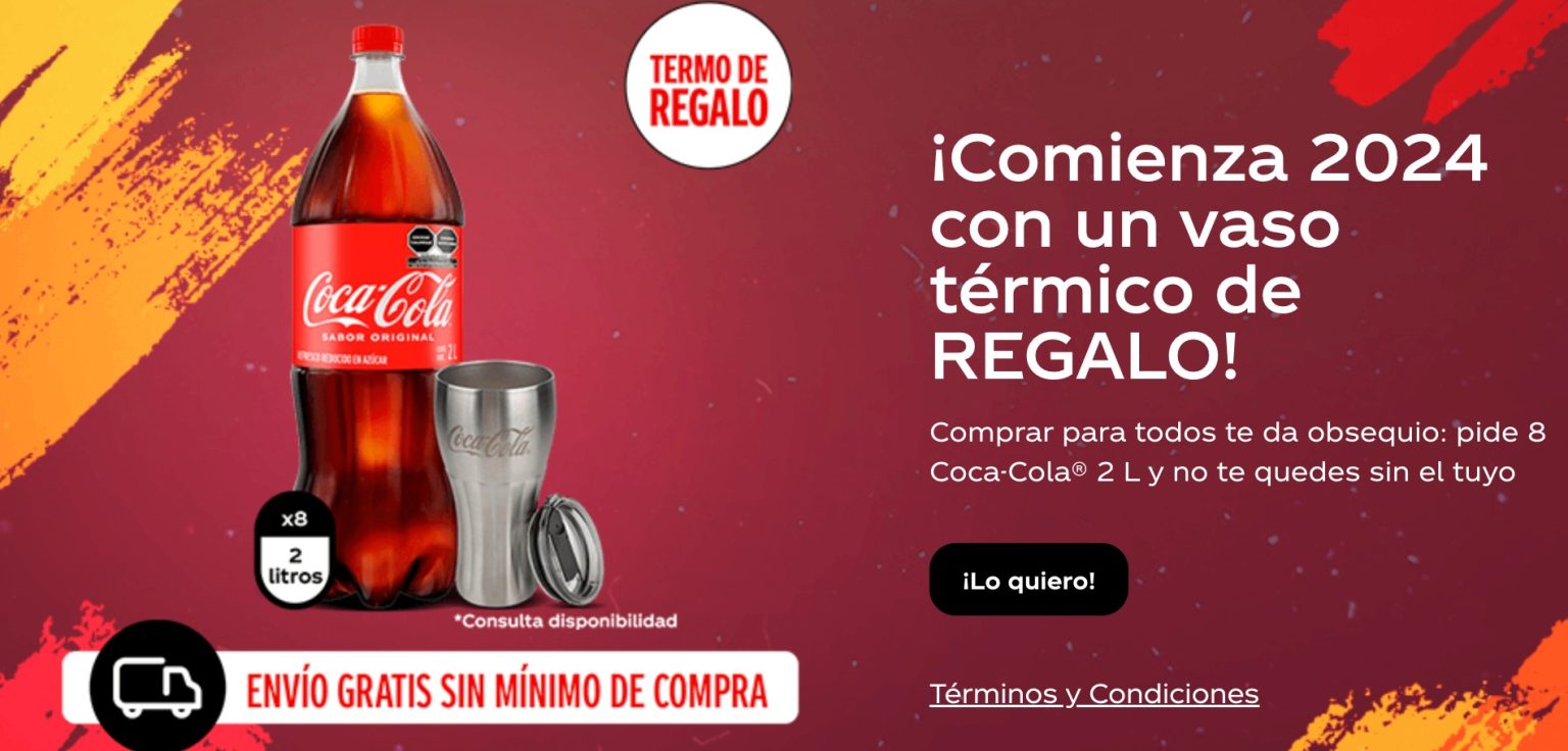 CocaCola te regala este termo en su primera promoción de 2024