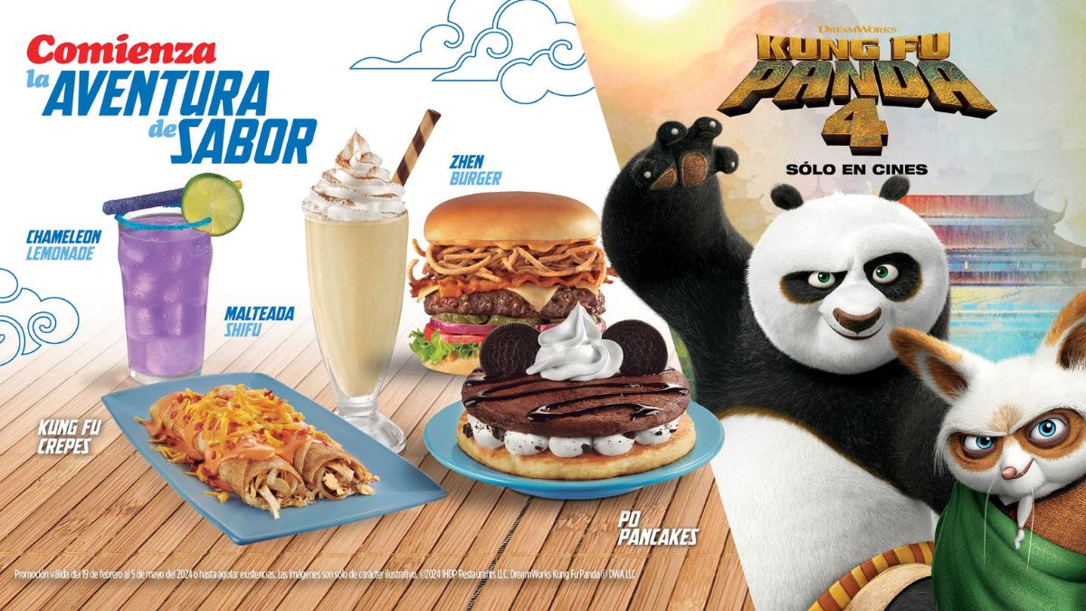 IHOP tiene el menú Kung Fu Panda 4. ¿Cómo son los platillos?