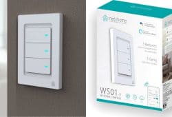 Interruptor Inteligente WiFi de Netzhome Modelo: WS01-3