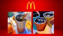 ¡No lo puedo creer! Los irresistibles vasos cambian de color de McDonald’s Foto: Especial