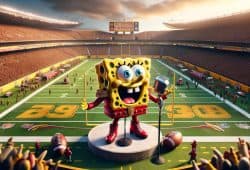 bob esponja super bowl nfl 2024 nickelodeon