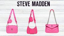 Bolsa Steve Madden rosa con un descuento del 25% en tienda Foto: Especial