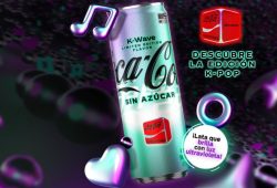 La lata edición limitada Coca Cola que brilla con luz ultravioleta Foto: Especial