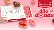 Krispy Kreme dará fundas románticas por el 14 de febrero Foto: Especial