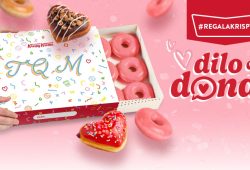 Krispy Kreme dará fundas románticas por el 14 de febrero Foto: Especial