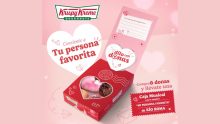 Krispy Kreme se viste de San Valentín con su caja musical Foto: Especial