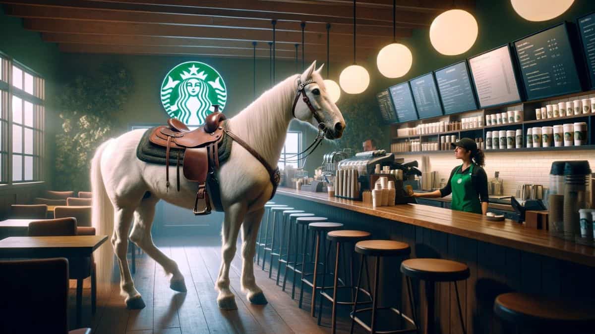 starbucks a caballo