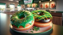 Krispy Kreme presents fun green lucky donuts for St. Patrick's Day