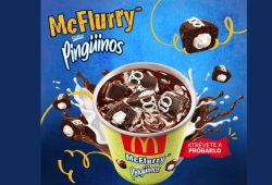¿Te atreves a probarlo? Así es el McFlurry Pingüinos de McDonald’s Foto: Especial