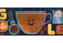flat white coffee cafe doodle 11 marzo google