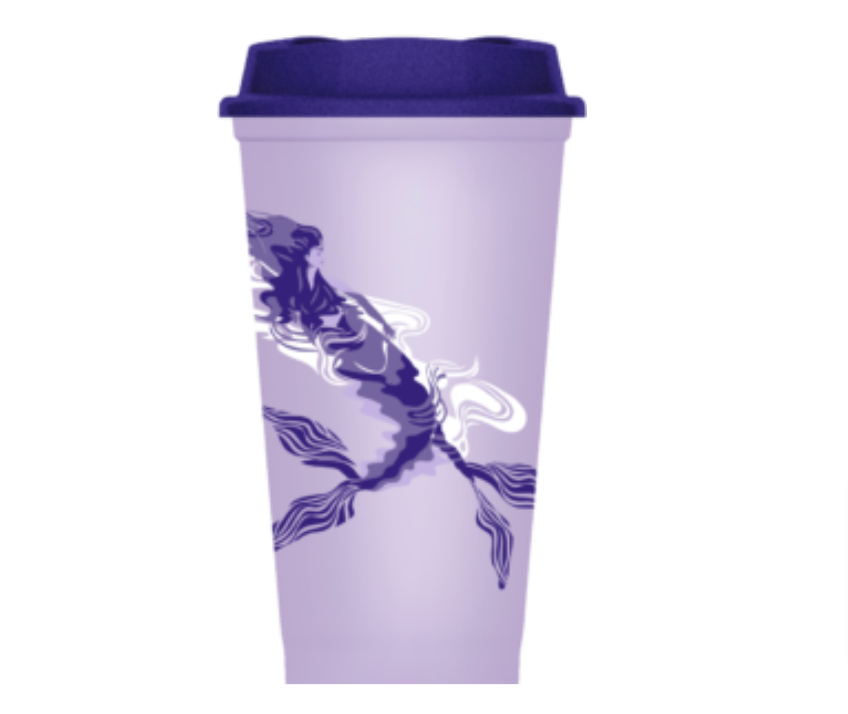 This is a women's day purple Starbucks cup SparkChronicles