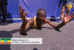 Who is Sisay Lemma, the winner of the 2024 Boston Marathon?