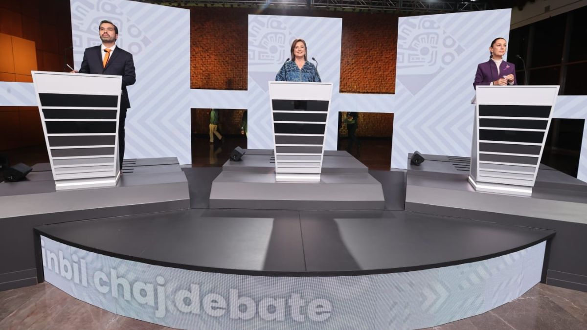 Estas fueron las cifras del tercer debate presidencial 2024 Foto: Especial