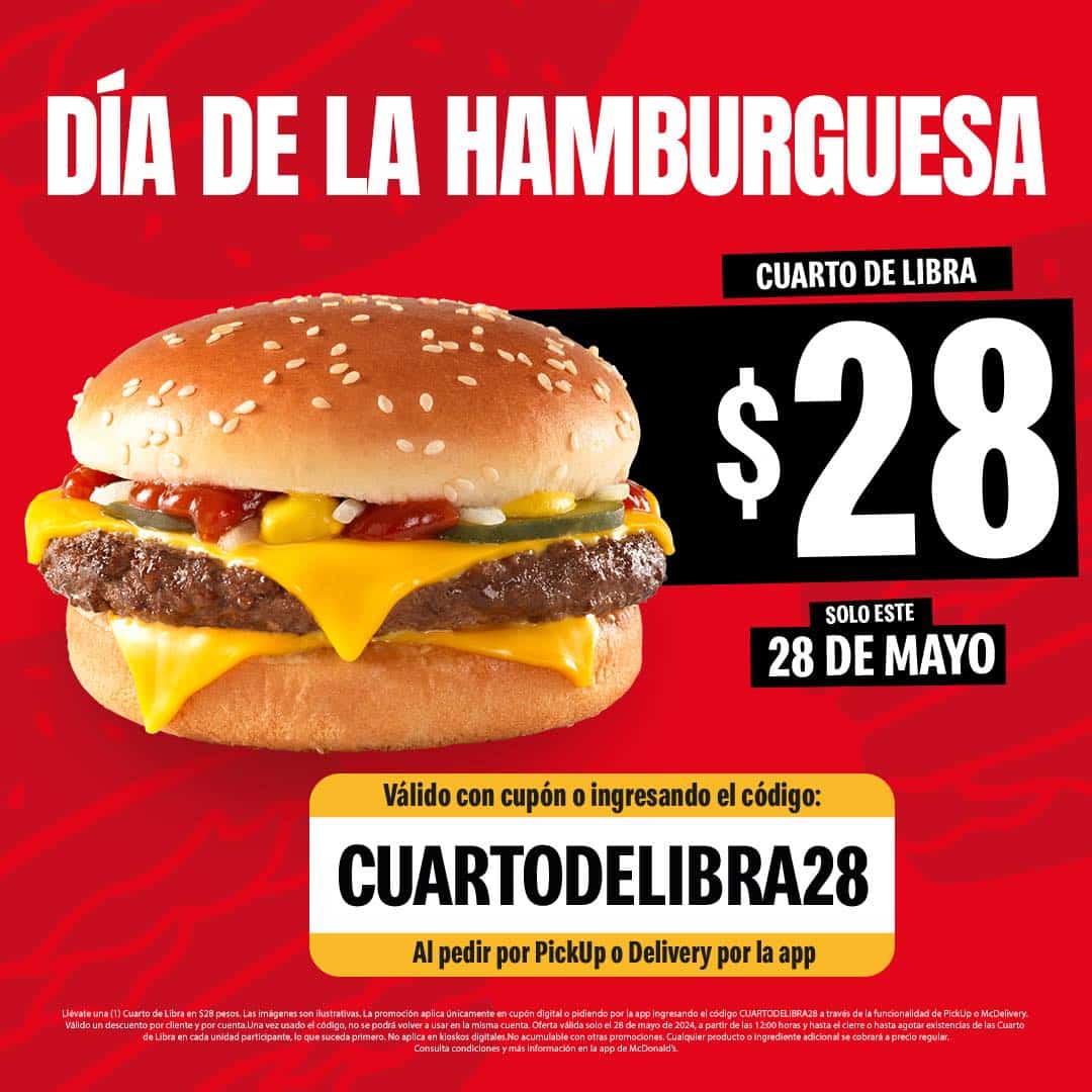 DIA DE LA HAMBURGUESA MCDONALD'S 2024