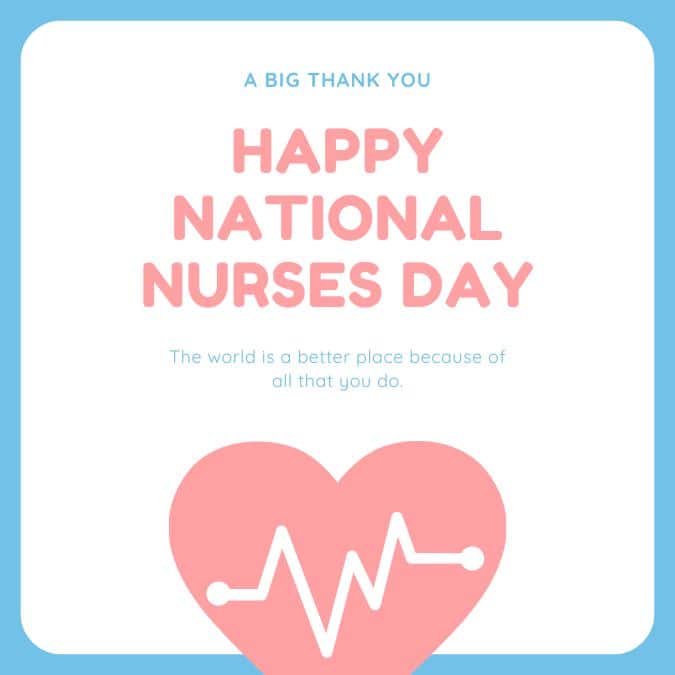 Happy National Nurses Week 2024. Phrases and images to congratulate