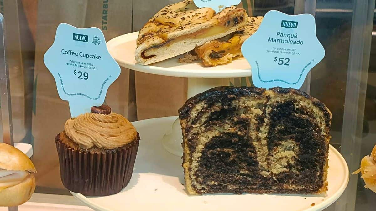 STARBUCKS NUEVOS PLATILLOS MENU CUPCAKE COFFEE