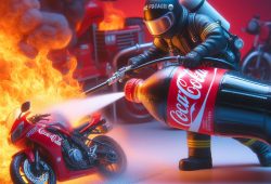 Coca-Cola se viraliza por apagar incendio de manera eficaz