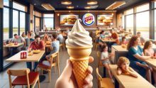 Esta es la promoción de los conos sencillos de Burger King Foto: Especial