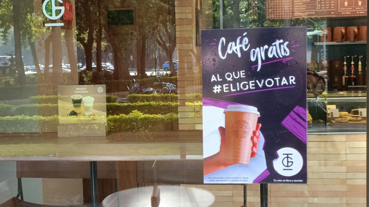 cafe gratis elige votar marcas tierra garat 2 de junio