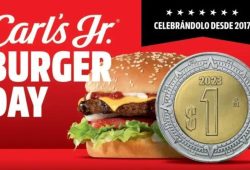 hamburgesa 1 peso carls jr día mundial de la hamburguesa