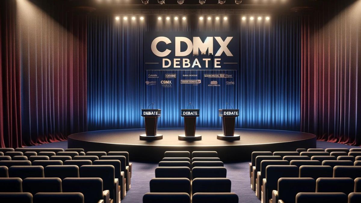 Tercer debate CDMX 2024. ¿A qué hora inicia el último enfrentamiento? Foto: Especial