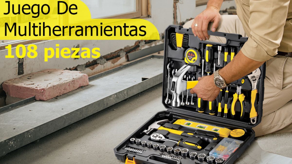 Juego de herramientas de 108 piezas a 569 pesos en Amazon Foto: Especial
