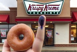 Cosas gratis por votar. Krispy Kreme regalará donas este 2 de junio Foto: Especial