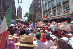 Así fue la invasión de la Marea Rosa al Zócalo de la CDMX en imágenes Foto: Laura Islas