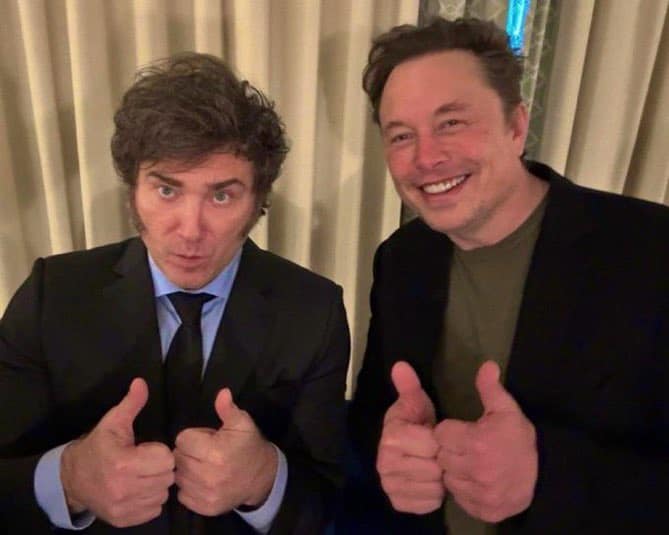 javier milei y elon musk