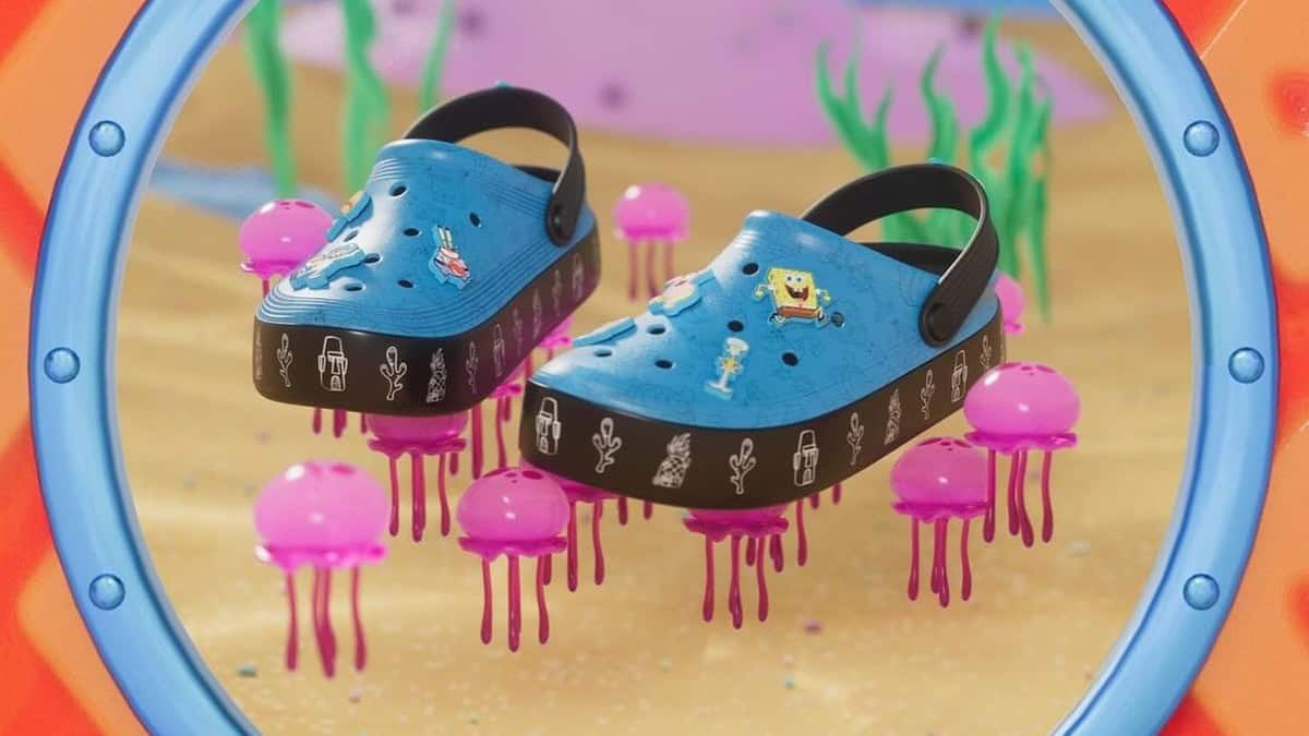 Esto cuestan los Crocs Bob Esponja en México Foto: Especial